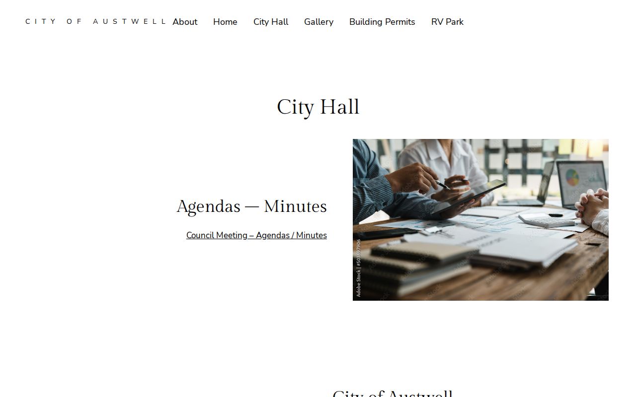 Austwell court docket routing through the official City Hall contact